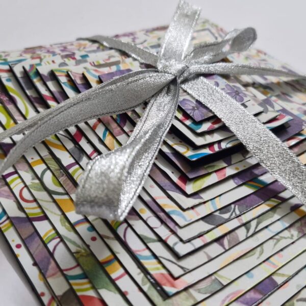 Handmade 3D pyramid photo album