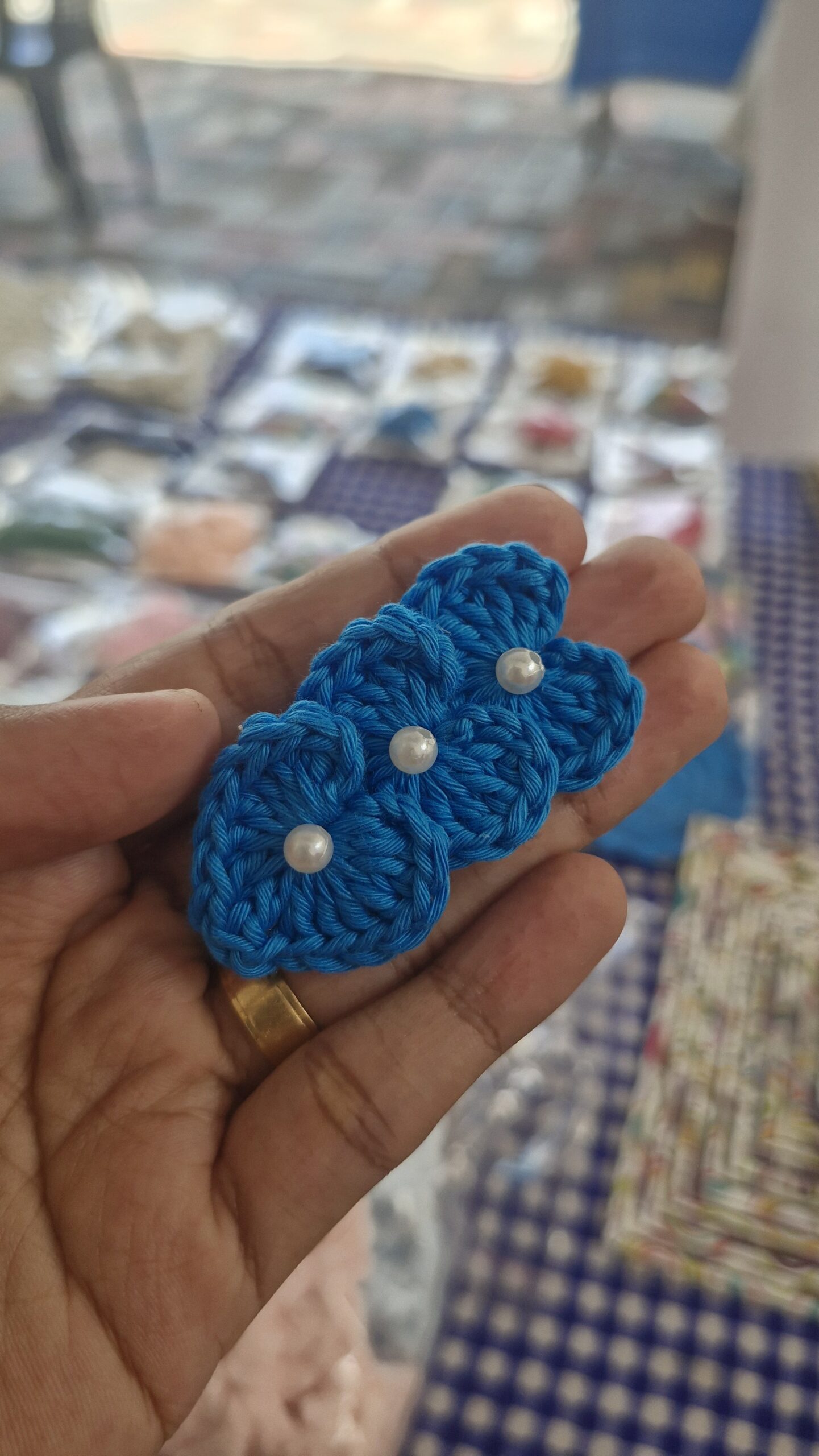 Handmade Crochet Flower Hair Clips - Image 5