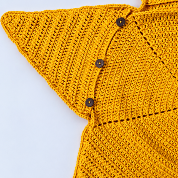 2026/10/1000664585.png Mustard yellow crochet star cocoon for newborns, second view